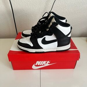 Men’s Size 7 Nike Dunk High Black White